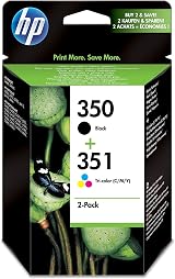 HP 350 Black & 351 Tri-Colour Ink Cartridge Combo Pack SD412EE view 1