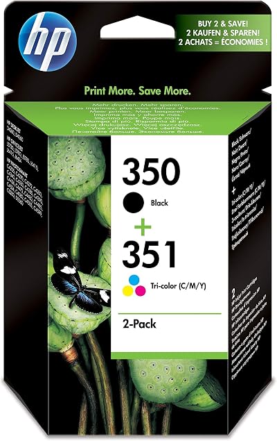 HP 350 Black & 351 Tri-Colour Ink Cartridge Combo Pack SD412EE