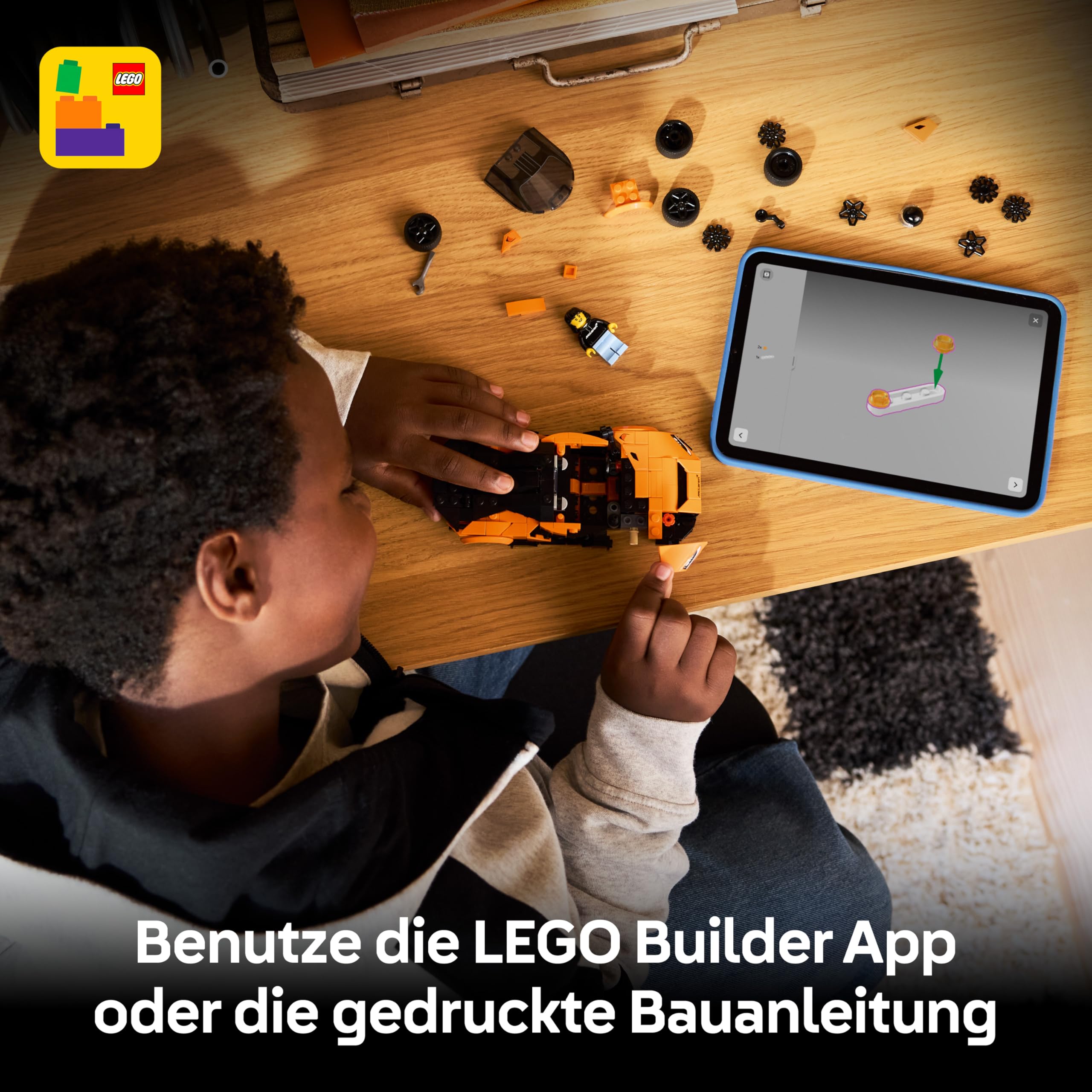 LEGO Speed Champions McLaren W1 - Modellauto mit sammelbarer Fahrer Minifigur - Geburtstagsgeschenkidee für Jungen ab 9 Jahren und Motorsportfans - 77257 7