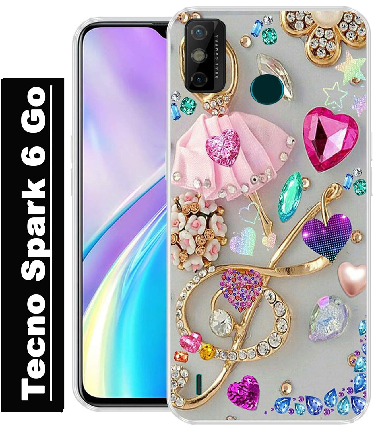 RGN® Back Cover Case for Tecno Spark 6 Go Designer Printed