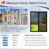 Lifetree Reflective Window Film Privacy Anti Glare See Out Not In 90x200cm Black view 8