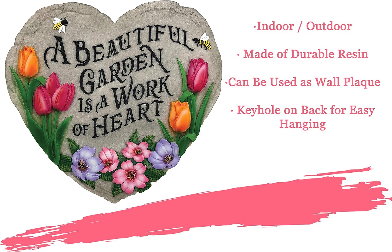 Spoontiques, Inc 13242 Beautiful Garden Stepping Stone, Multicolored : Garden & Outdoor