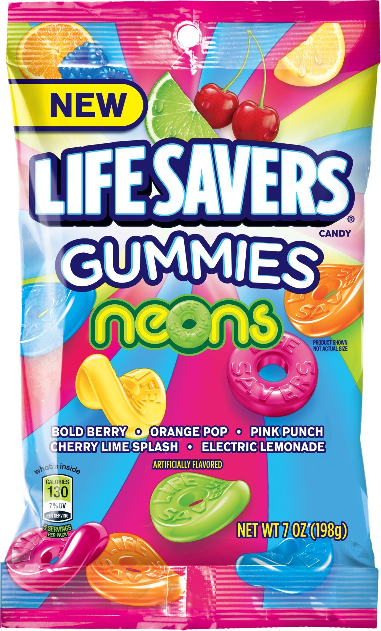 Life Savers Wild Berries Gummies Candy Bag, 7 ounce (12