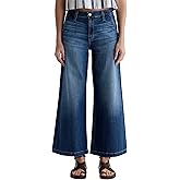 AG Womens Stella Mid Rise Ankle Palazzo Jean