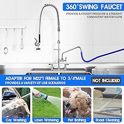 OIERZIN Commercial Kitchen Faucet with Pre-Rinse