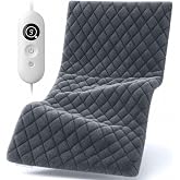 Weighted Heating Pad, ATC Patented Heating Technology - Faster and Safer, 17''x 33'' Electric Heating Pad for Back, Upgraded 9 Heat &amp; 6H Timer, Extra Large Heat Pad for Shoulder/Neck
