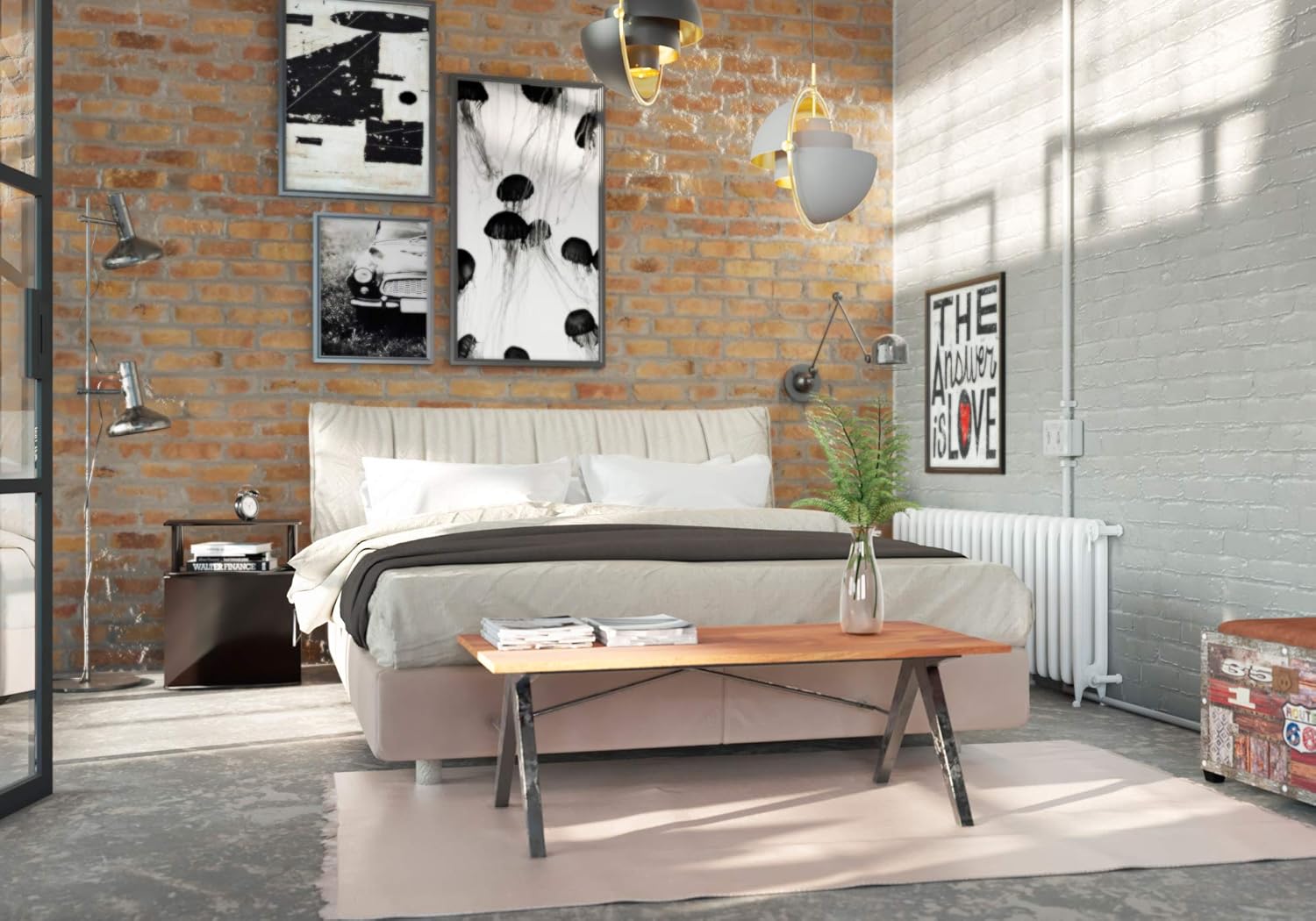 FURINNO Jaya End Table, One, Black Wood: Furniture & Decor
