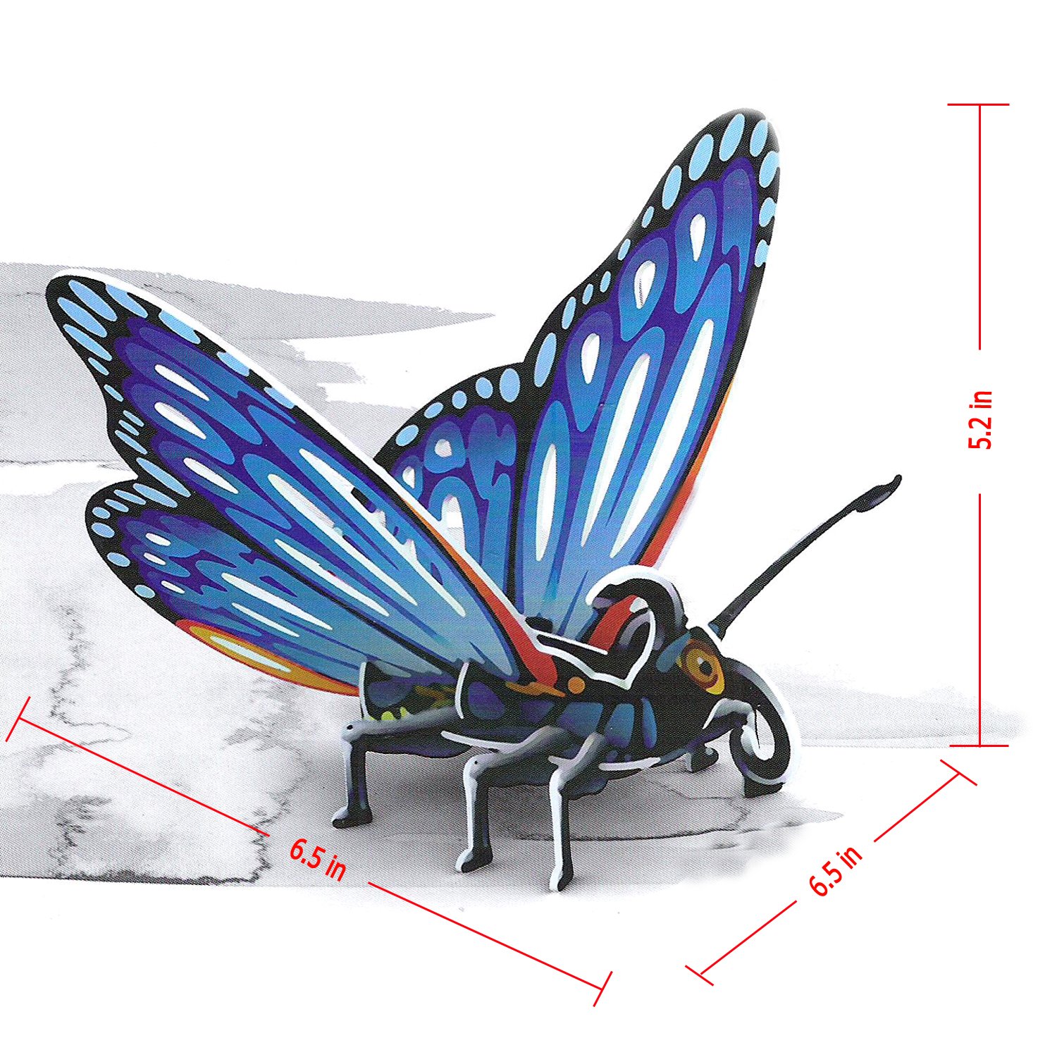 Download Butterfly And Bee Shantou Calebou Puzzle Toys Industrial Co Ltd Diy Creative 3d Puzzle Paper Model Art Project Assemble And Paint For Kids Fun Educational Toy Craft