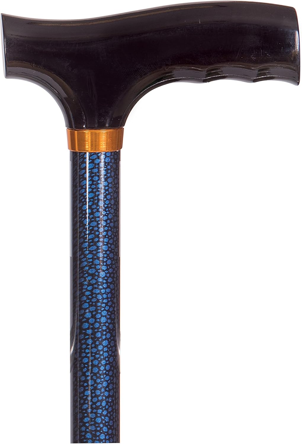 DMI Lightweight Aluminum Adjustable Walking Cane with Derby-Top Handle for Men and Women, Blue Ice: Health & Personal Care
