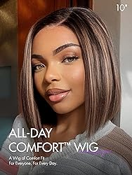 LUVME HAIR Bob Wig 100% Human Hair Wigs Glueless