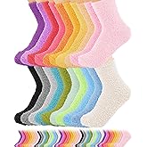 Taiyin 100 Pairs Bulk Fuzzy Socks Women Gifts Fluffy Plush Winter Warm Slipper Sock Christmas Stocking Decor