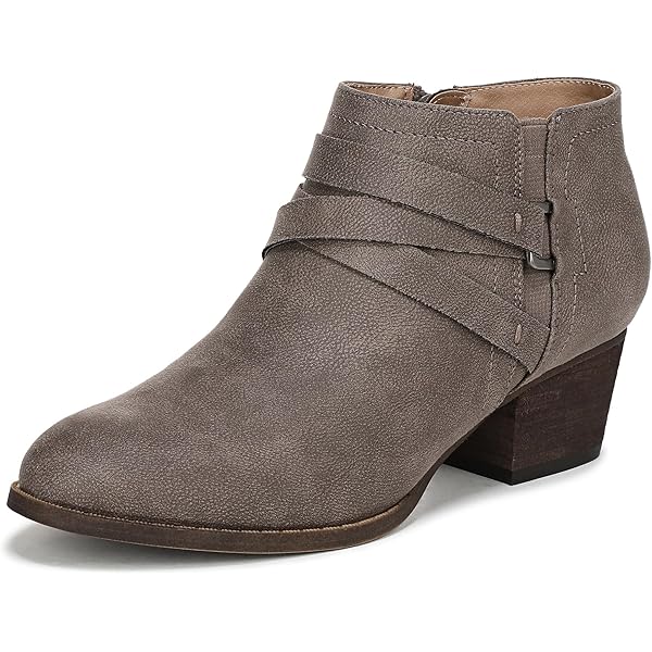 Amazon.com | Naturalizer Womens Lailah Ankle Boot Brown Crocco 7.5