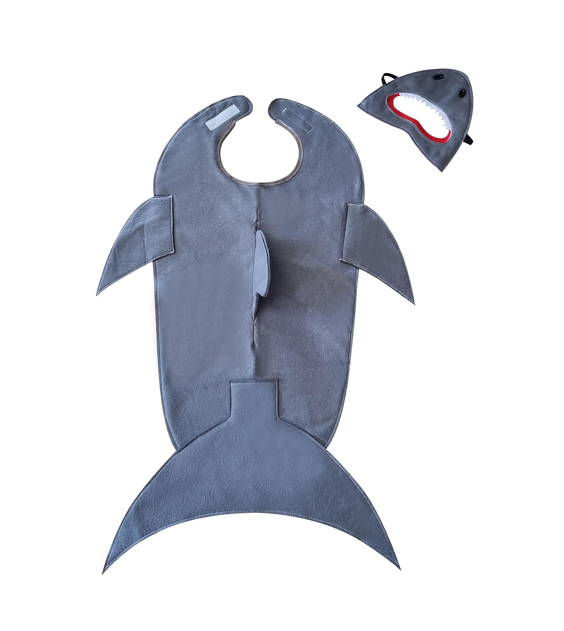 ZAC HOME World Book Day Costume Shark Costume for 3-12 year