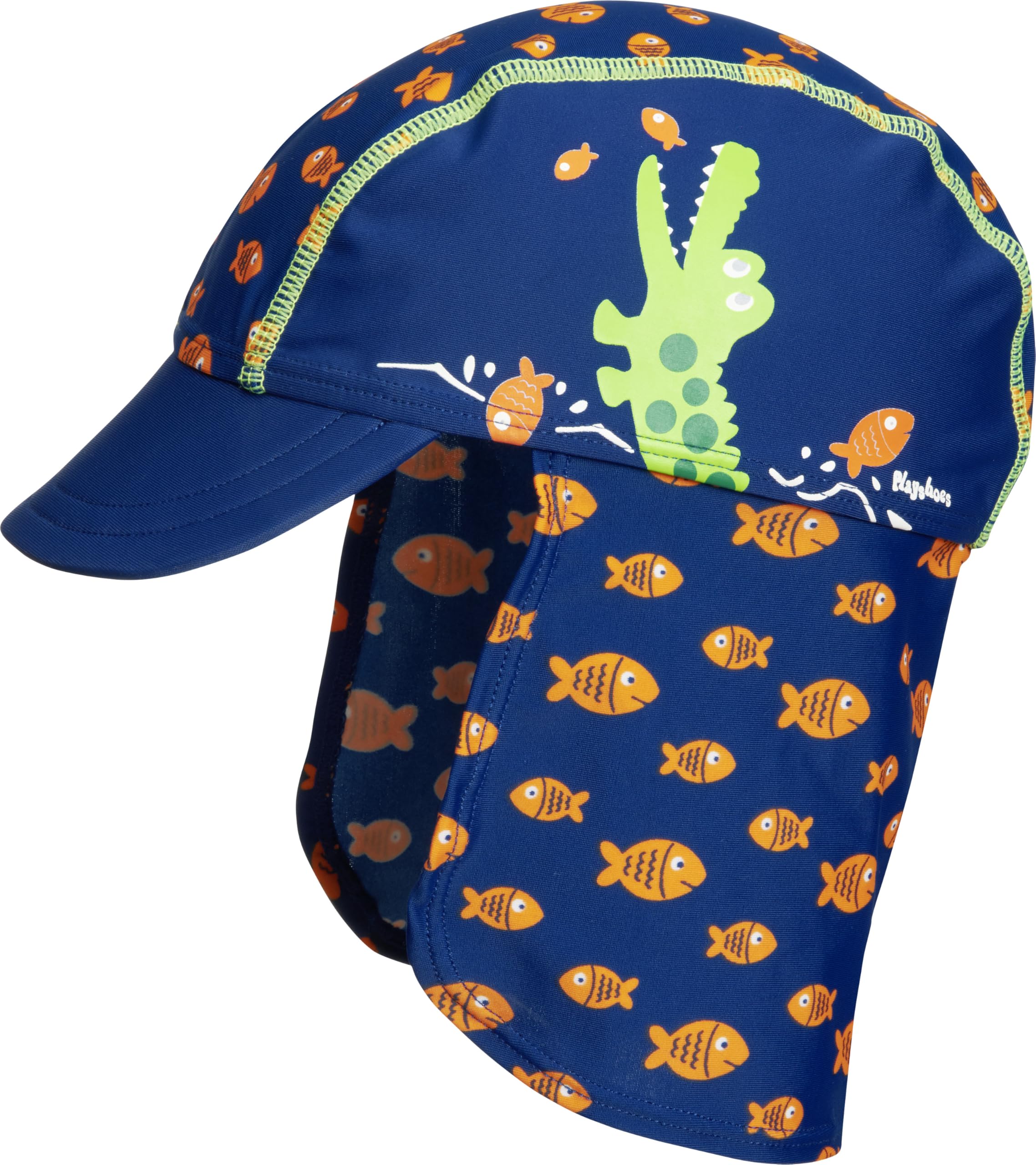 Playshoes Boy's UV protection crocodile hat 461166, 11 - Navy, 51