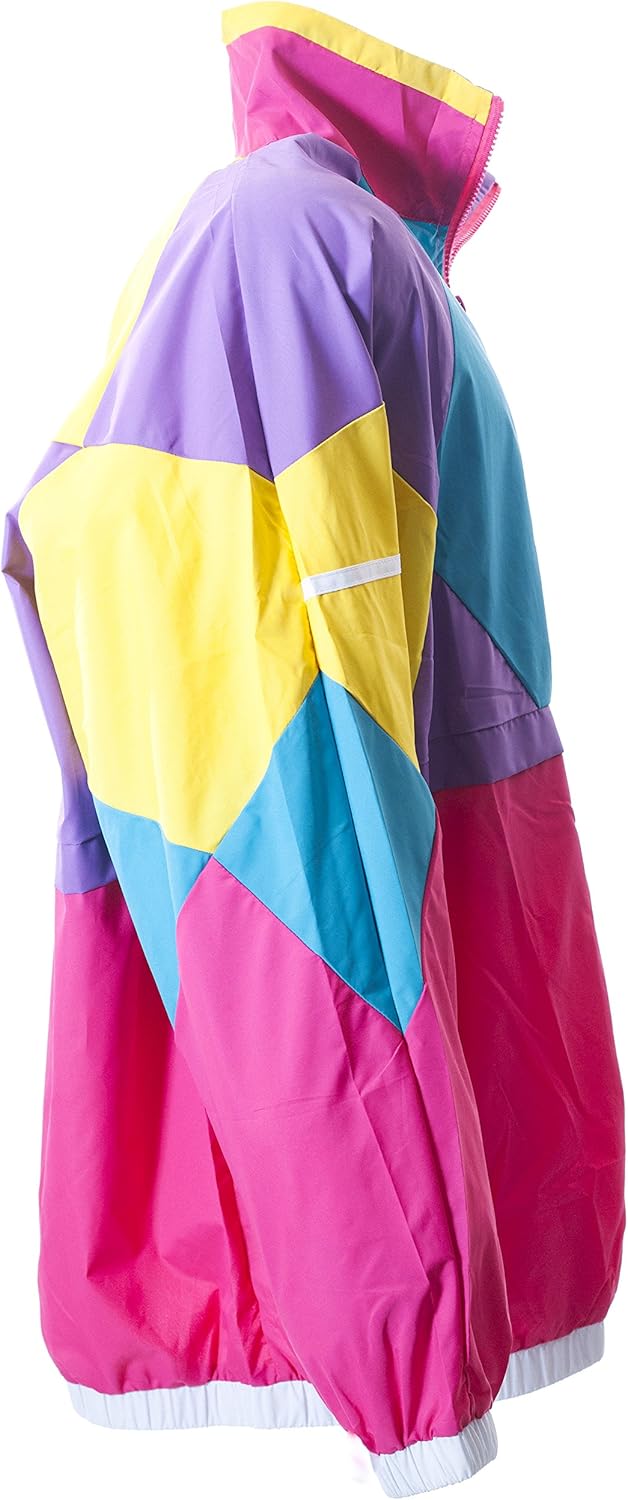 Funny Guy Mugs Like Totally 80s & 90s Retro Neon Windbreaker at  Men’s Clothing store