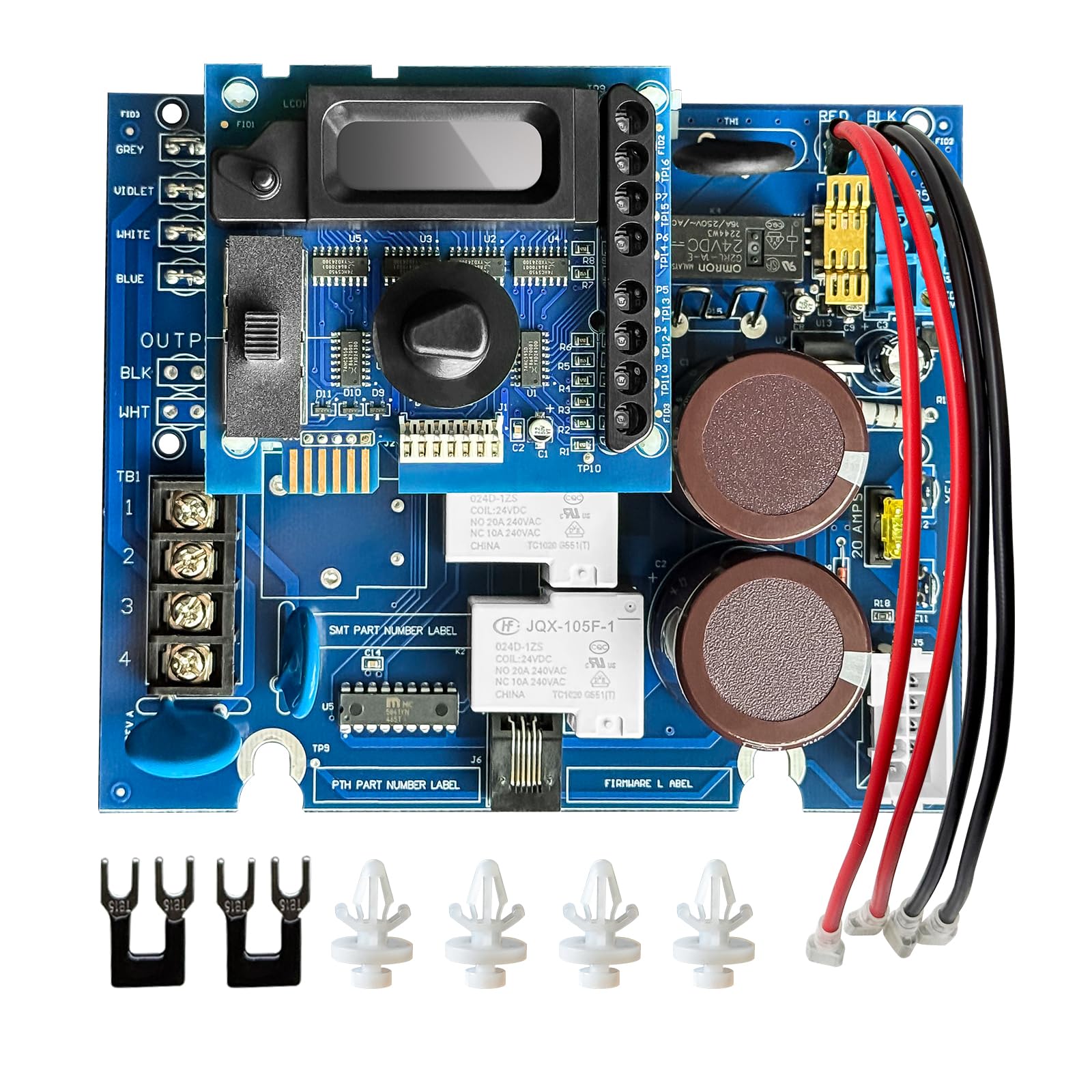 Photo 1 of Kvyeilry GLX-PCB-RITE Main Circuit Board & GLX-PCB-DSP Display Board Compatible with Hayward Goldline Aqua Rite Salt Chlorine Generators – Replacement for T-15, T-9, T-5, T-3 Salt Cells - Blue
