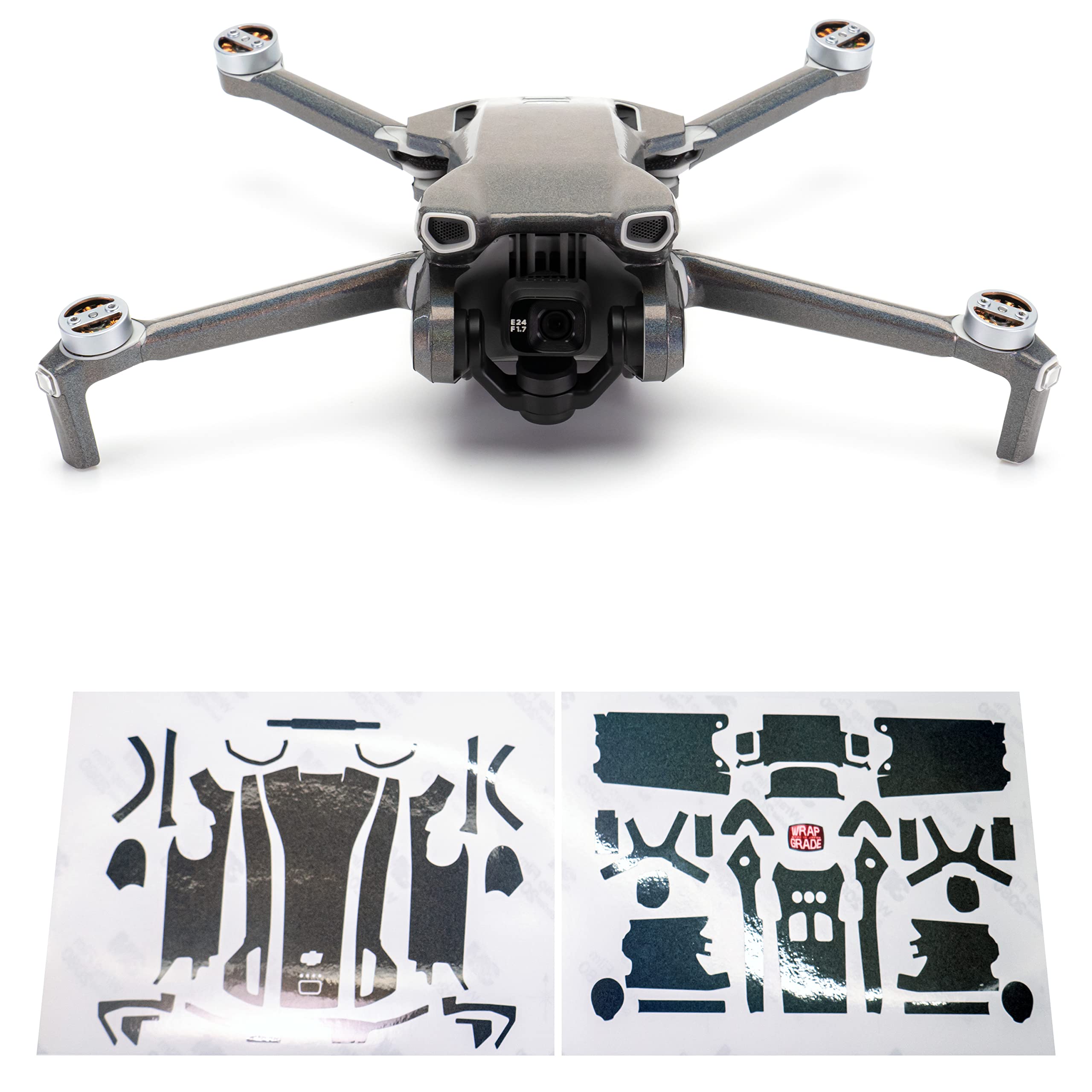 WRAPGRADE Skin Stickers compatible with DJI Mini 3 | Main Unit (COLORATION-X) — image 1