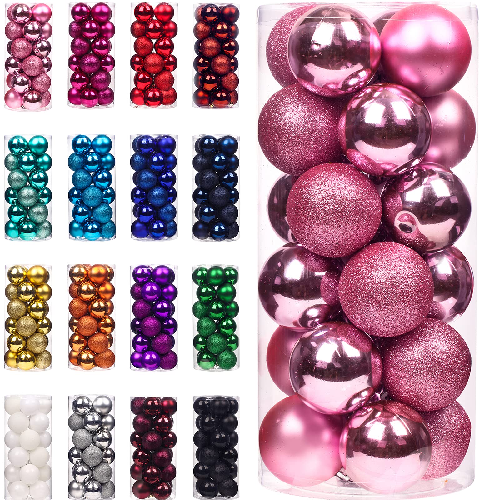 Emopeak 24Pcs Christmas Balls