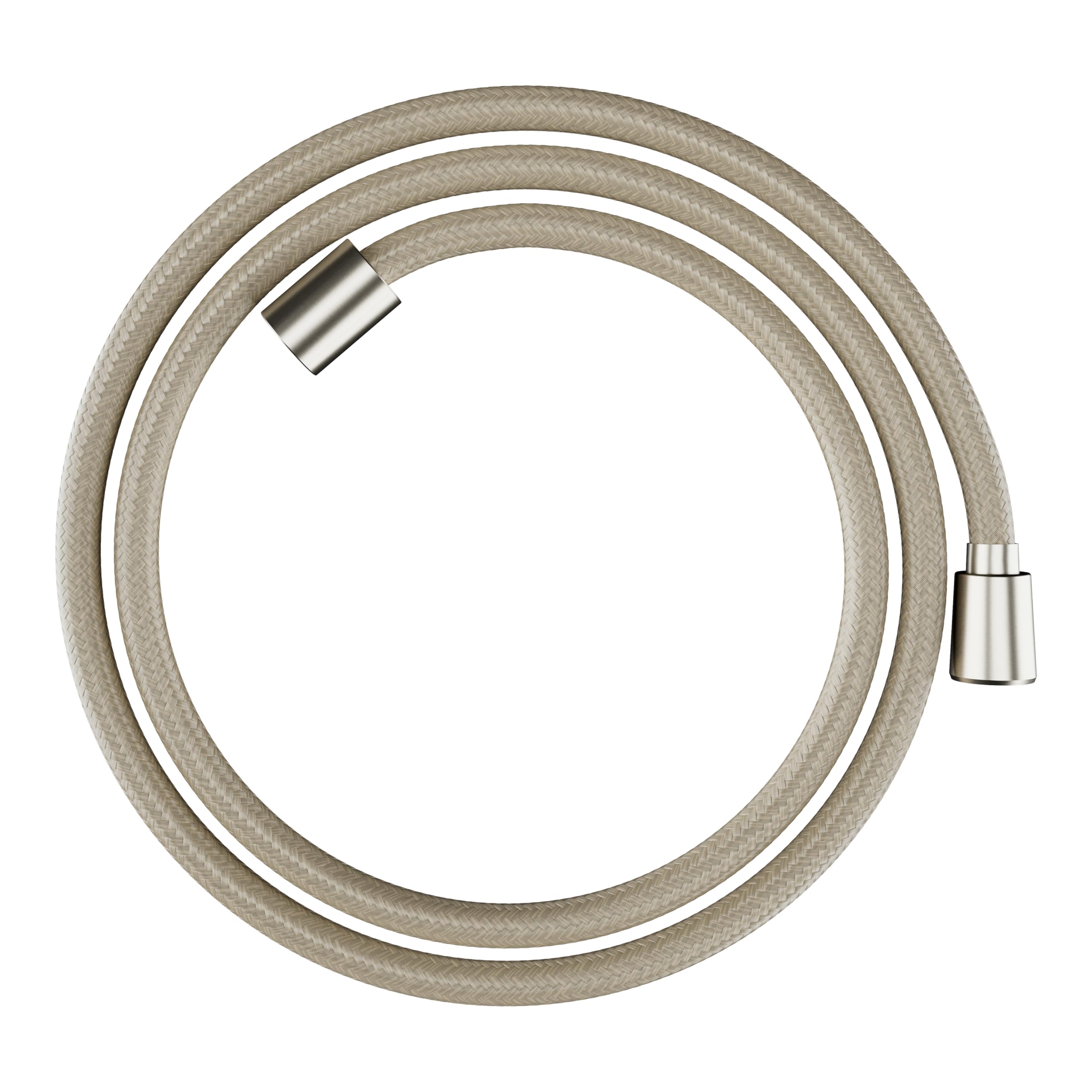 Photo 1 of hansgrohe 28260820 DesignFlex Textile Brushed Nickel Handshower Hose, 63-inch