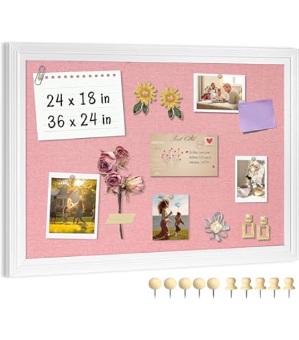 Bulletin Board Borders Navaris Framed Linen Bulletin Board