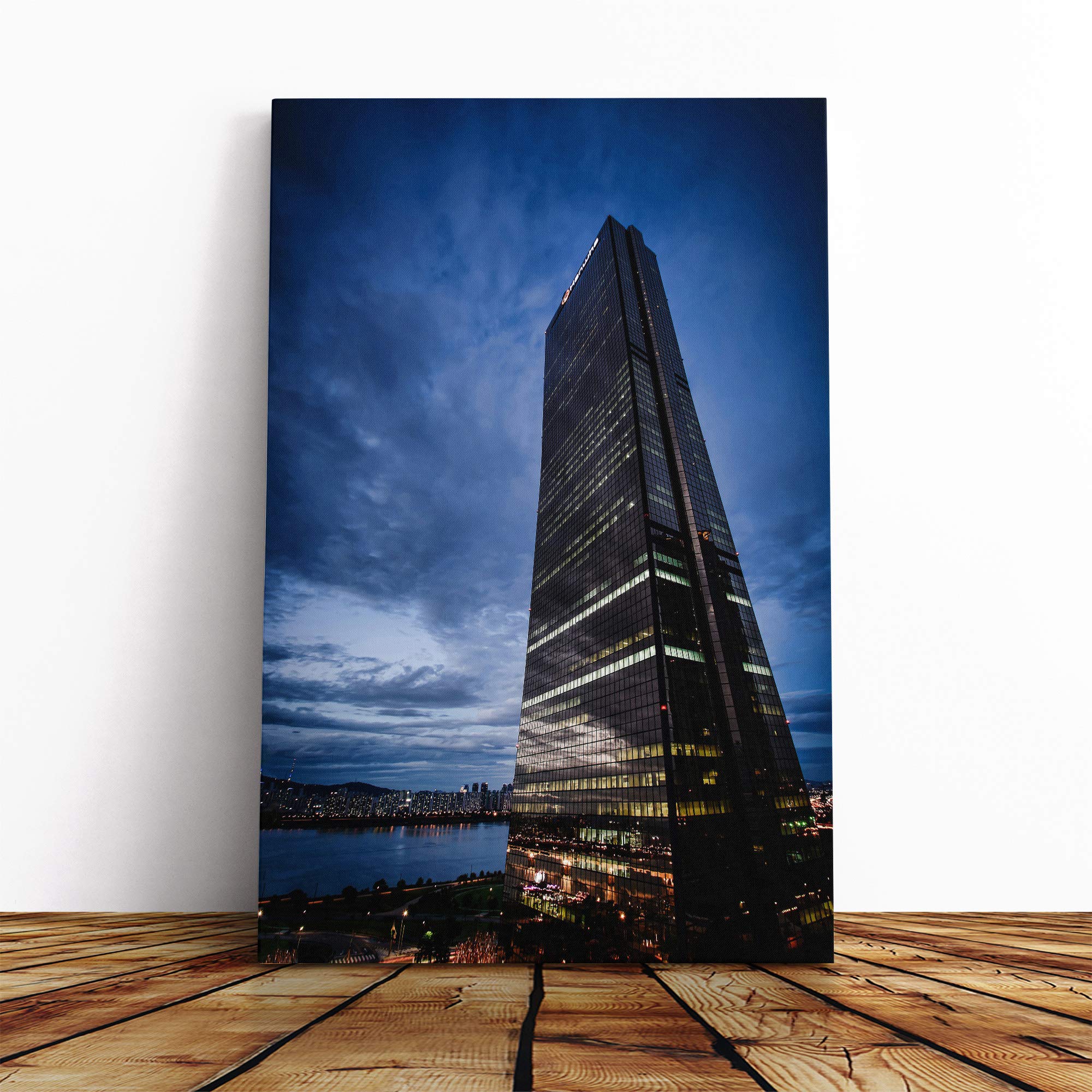 Seoul South Korea City Canvas Print | Gallery Wrapped 30mm Frame Wall Art | 20x14 inches | Ready to Hang | Modern Cityscape Picture | Living Room Bedroom Lounge Office