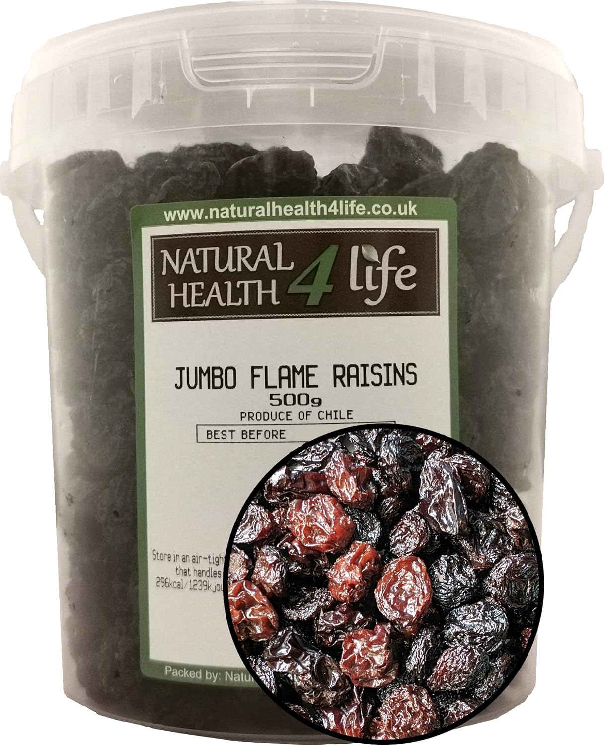 Chilean Jumbo Flame Raisins 500g in a tub Amazon.co.uk Grocery