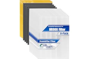 8-Pack 1712-0093-00 Kit for Winix HR900 Filter Replacement - Compatible with Winix HR 900 Pet Filters Air Purifier HEPA H13 w