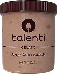 Talenti Gelato For a Delicious Frozen Dessert Double Dark Chocolate Made with Ingredients 1 pint