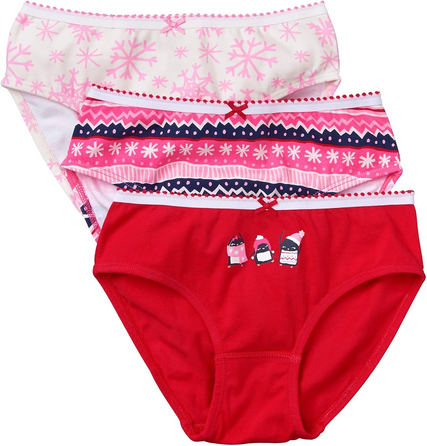 Gymboree Girls' Little Underwear (Pack of 3), Holiday, M