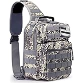 G4Free Tactical Sling Bag Backpack Military Rover Shoulder Sling Pack Molle EDC Small Crossbody Chest Pack