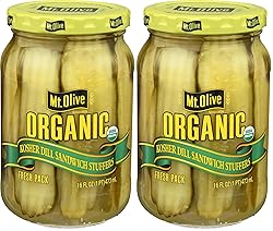 MOUNT OLIVE Organic Dill Sandwich Stuffers, 16 FZ