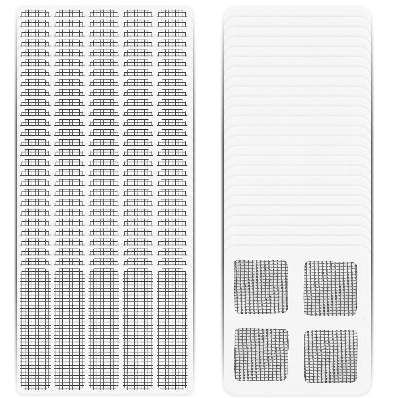 ZALHIN Fly Screen Repair Kit - 50 Piece Fly Net Repair Kit, Compatible with Premium Suction Cup, Flexible Size and Application
