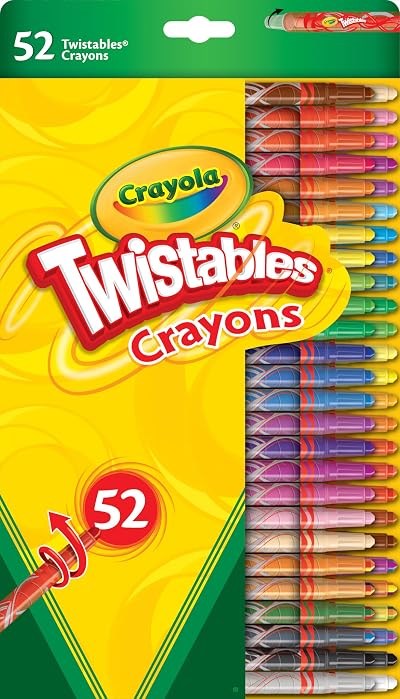 Crayola Twistables Colouring Crayons 52 Assorted Colors Pack