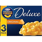 Kraft Deluxe Cheddar Macaroni and Cheese Meal (14 oz Boxes, Pack of 3)