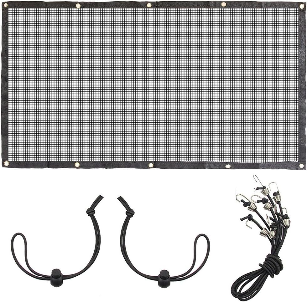 Petime Pet Barrier with Mesh Dog Back Seat Net Barrier for SUV Van Car Vehicles