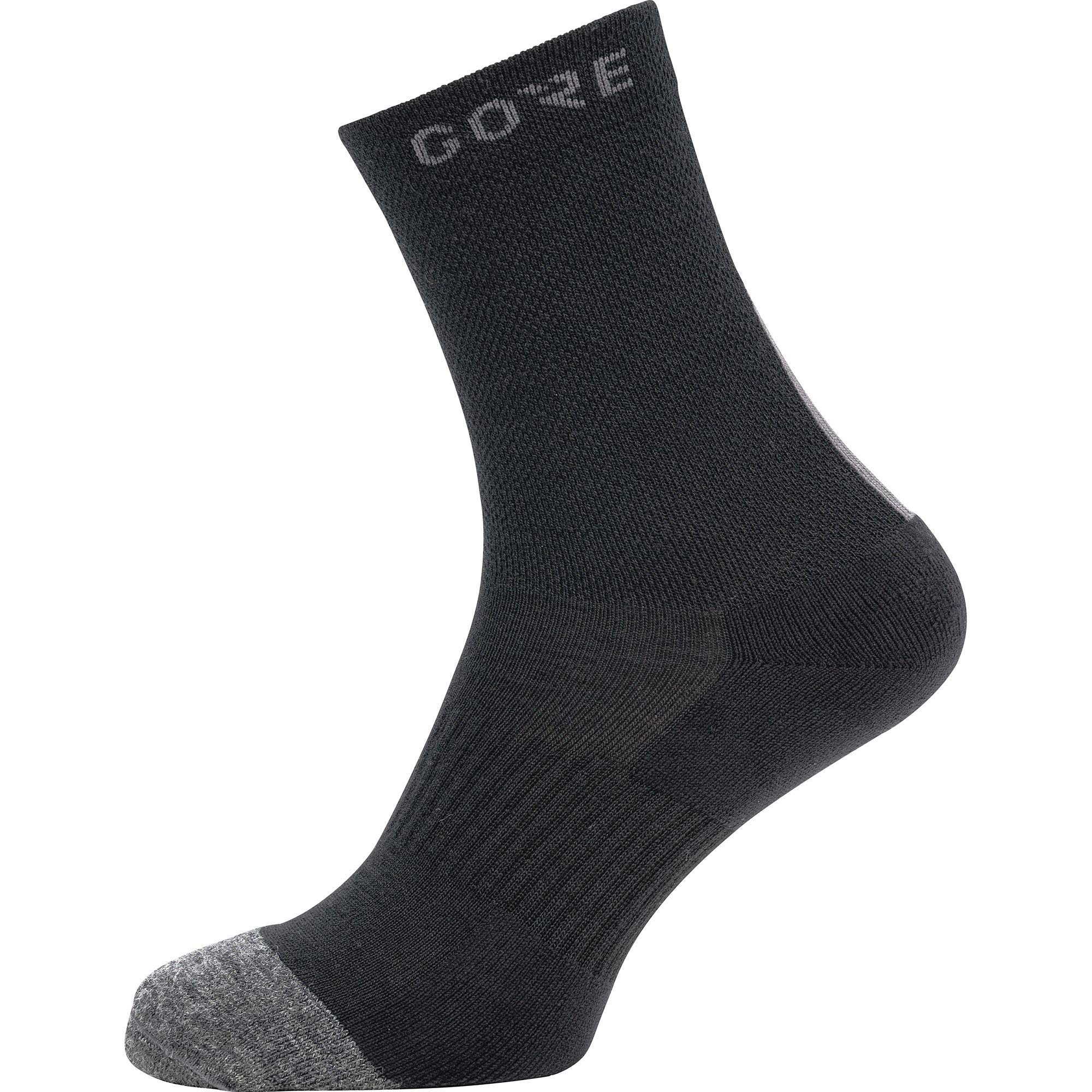 GOREWEAR M Thermo Mid Socks, Black/Graphite Grey, 44-46