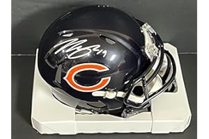 SIDSGRAPHS Tory Taylor Chicago Bears Auto Signed Speed Mini Helmet Beckett Witness Hologram