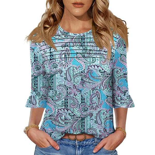 Yruonazao Butterfly Tops for Women Sexy Long Sleeve Top Blue Mesh