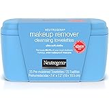 Neutrogena Makeup Remover Cleansing Towelettes, Daily Face Wipes to Remove Dirt, Oil, Makeup & Waterproof Mascara, 25 ct.