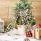 Soulchen Crystal Gold Bow Tree Topper, 10'' Glitter Sparkling Metal Jeweled Bow Christmas Tree Topper, Holiday Christmas Treetop Decor Xmas Ornament Decoration