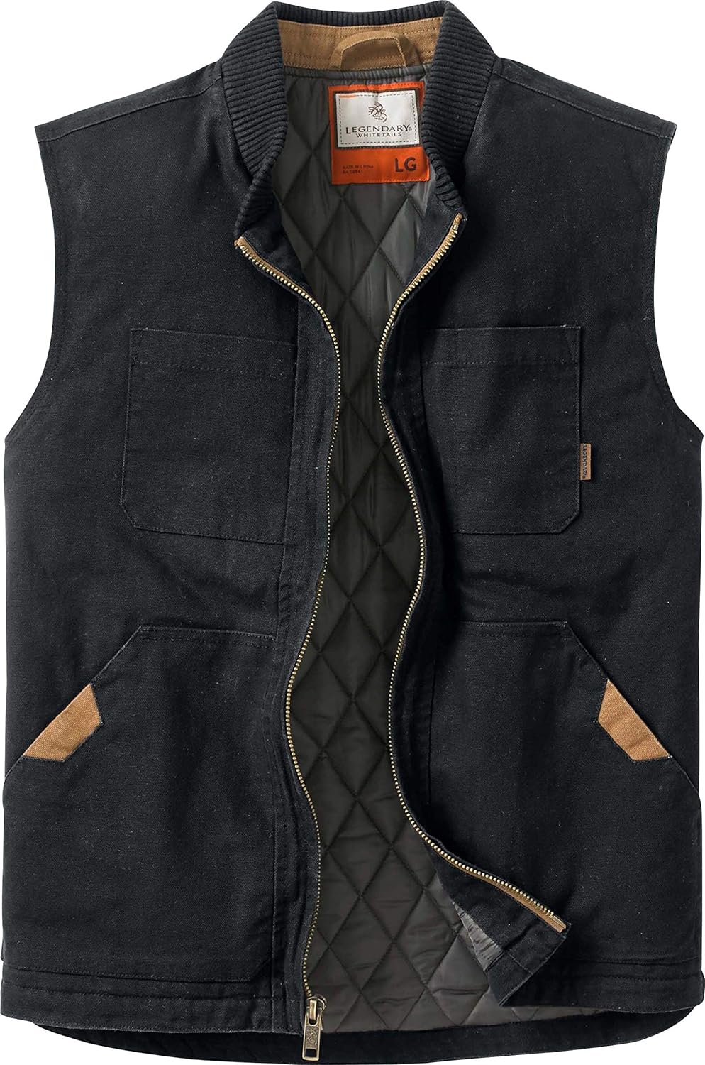 Legendary Whitetails Men's Canvas Cross Trail Vest: Clothing