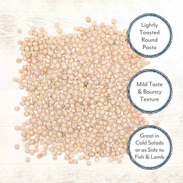 ROLAND FOODS ISRAELI COUSCOUS TOASTED PASTA, SPECIALTY IMPORTED FOOD, 5 POUND BAG, PACK OF 1