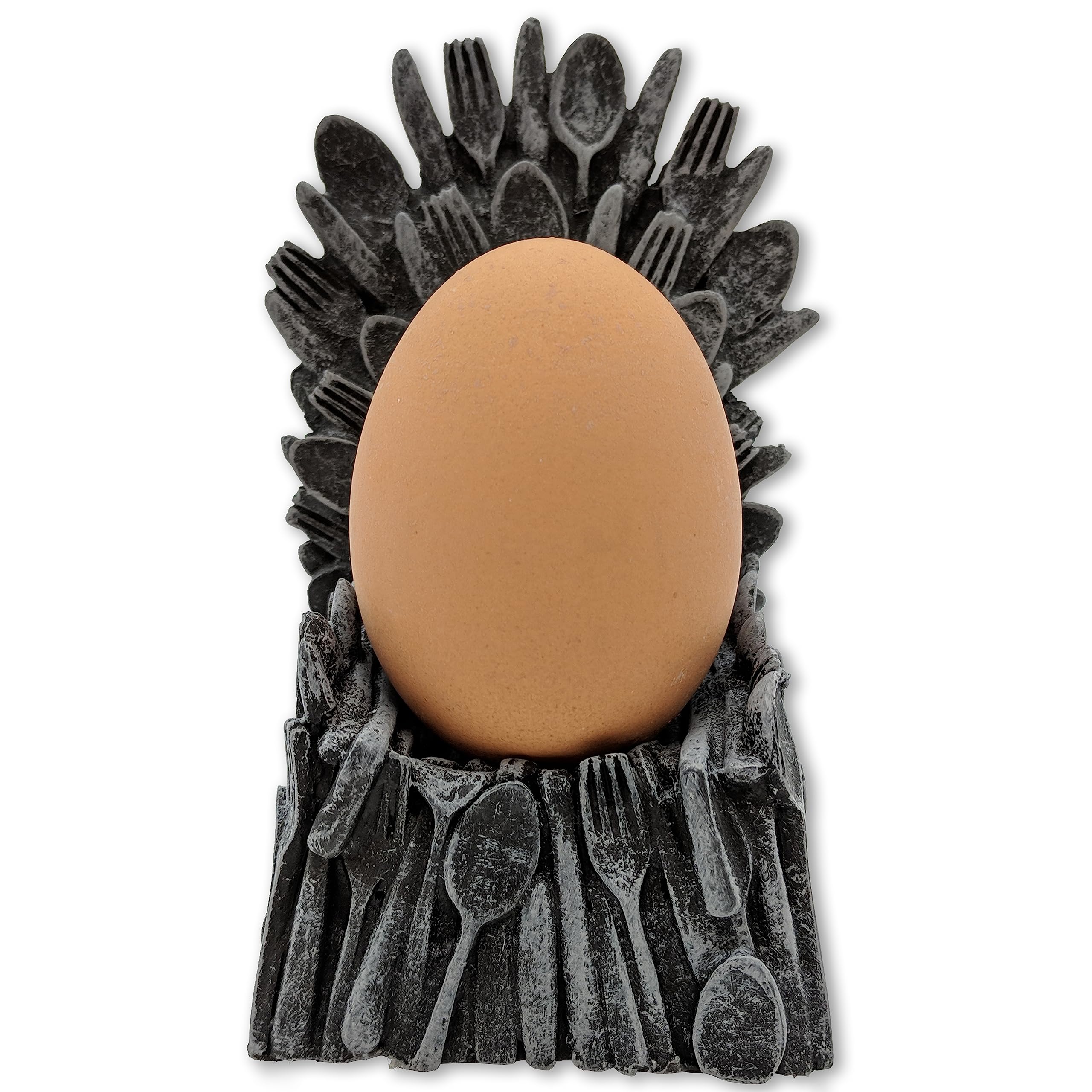 Gift Republic Egg of Thrones Ceramic Egg Cup, Grey