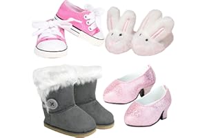 Sophia's 8-Piece Fashion Footwear Shoe Accessory Set for 18 in Dolls, Multi