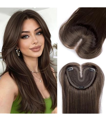 Amazon.com : challeam Lace Front Hair Toppers with Band for  display picture 2