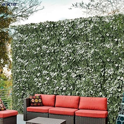 windscreen4less valla decorativa de hiedra artificial cerca de hojas decorativa pantalla de cerca