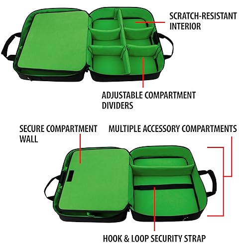 USA GEAR Console Carrying Case Xbox Travel Case Compatible with Xbox One,  Series S, Xbox 360 with Water Resi