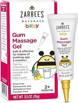 Amazon Com Zarbee S Naturals Baby Gum Massage Gel 0 53 Ounce