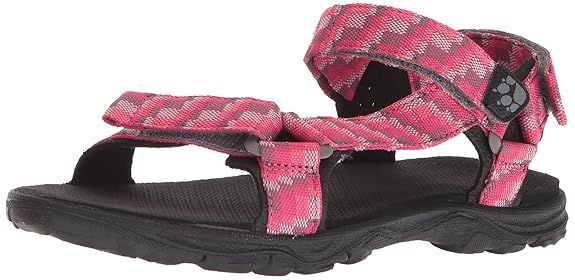 Jack Wolfskin SEVEN SEAS 2 SANDAL G, leichte Mädchen Sandalen, bequeme Kinderschuhe für Alltag und Freizeit, Kinder Badeschuh
