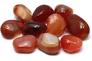 GEOFOSSILS Carnelian Tumble Stone (Brazilian) (20-25mm)